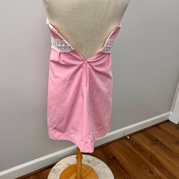 Lilly Pulitzer Betsey Dress Solid Faille in Lillys Pink Strapless Size 2 - Picture 5 of 12